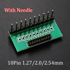 YUXI 1PCS 1.27mm 2.0mm 2.54mm Pitch Transfer Plate Converter Single Double Row Pin PCB PCI Adapter Board