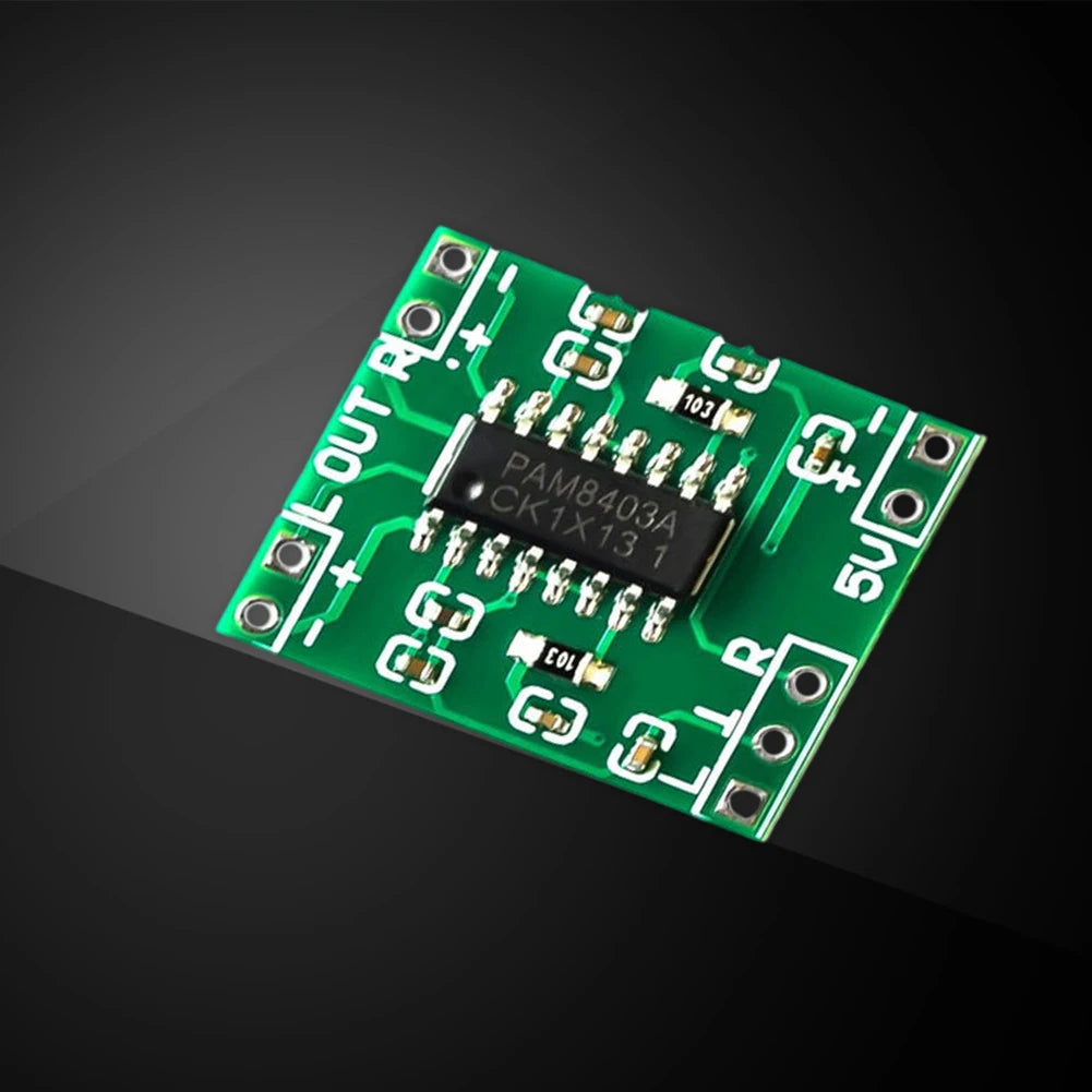 10-1pcs 2.5V-5.5V Mini PAM8403 Power Amplifier Board 2 Channels 3W Class D USB Audio Speaker Sound Amplifier Board For Arduino