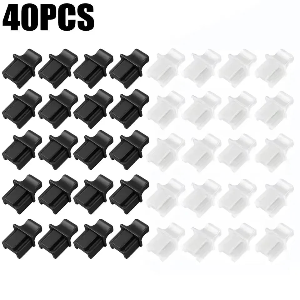 10/50PCS RJ45 Ethernet Port Dust Plug Protection Soft Silicone Cover Network Connector End Router Connection Dustplugs