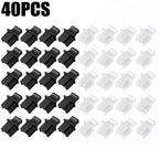 10/50PCS RJ45 Ethernet Port Dust Plug Protection Soft Silicone Cover Network Connector End Router Connection Dustplugs