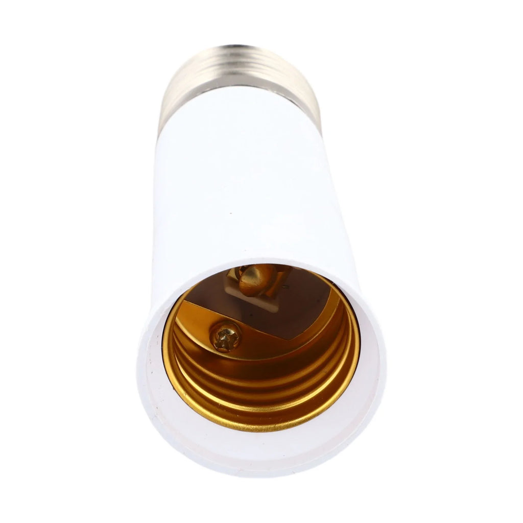For E27 Extension Adapter Socket for For E27 Screw Base Lighting Devices Including Pendant Lights and Recessed Fixtures