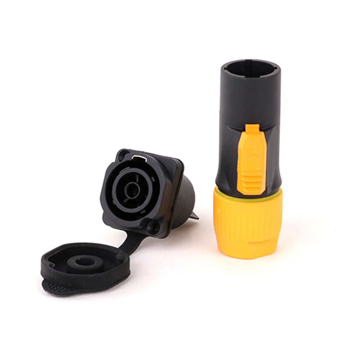 2pcs 3Pins Waterproof IP65 Grade Locking Powercon Male Plug Jack Female Chassis Socket Cable Wire Connector