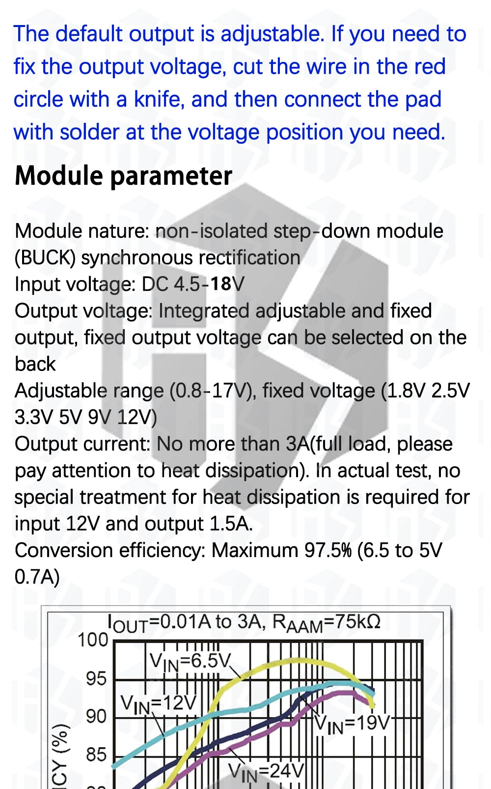 10PCS Mini DC-DC 12-18V To 5V 3A Step Down Power Supply Module Voltage Buck Converter Adjustable 97.5% 1.8V 2.5V 3.3V 5V 9V 12V