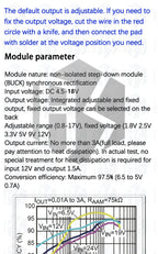 10PCS Mini DC-DC 12-18V To 5V 3A Step Down Power Supply Module Voltage Buck Converter Adjustable 97.5% 1.8V 2.5V 3.3V 5V 9V 12V