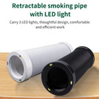 LUXIANZI 60w Soldering Smoke Absorber ESD Fume Extractor LED Light Activated Carbon Filter Sponge Solder Smoking Instrument 220v