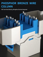 RJ45 CAT8 CAT7 CAT6A Keystone Jack Network Shielded Tool-Free Coupler 180 Degree Type Zinc Alloy Module Adapter Coupler
