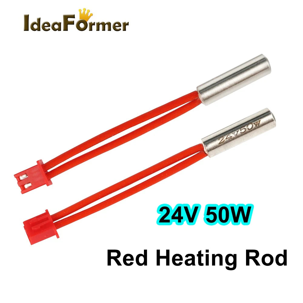 100K Thermistor Temperature Sensor XH1.25 Terminal 3D Printer Parts 24V 40W/50W Cartridge Heater XH2.54 For Ender-3 S1 Hotend