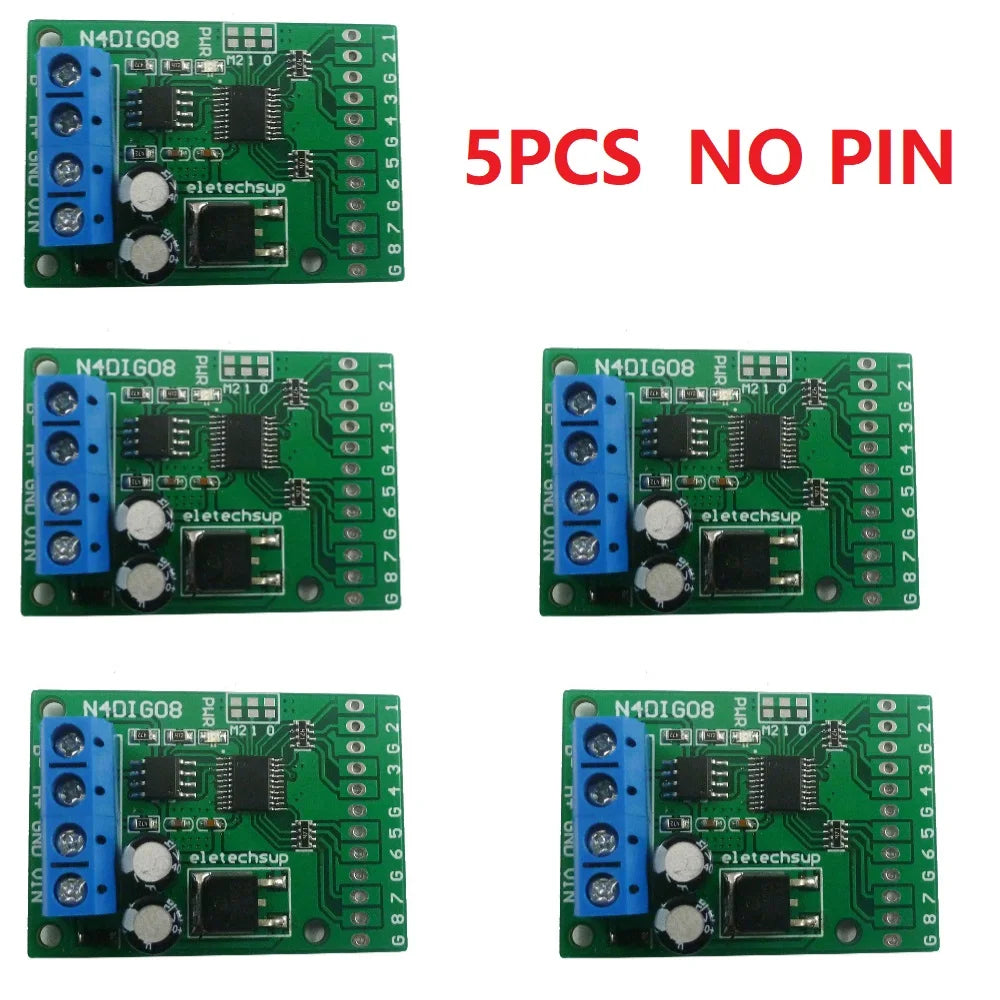 5PCS 3 in 1 8ch Input/Output Digital Switch TTL LvTTL CMOS RS485 IO Control Module Modbus Rtu Board For PLC Relay