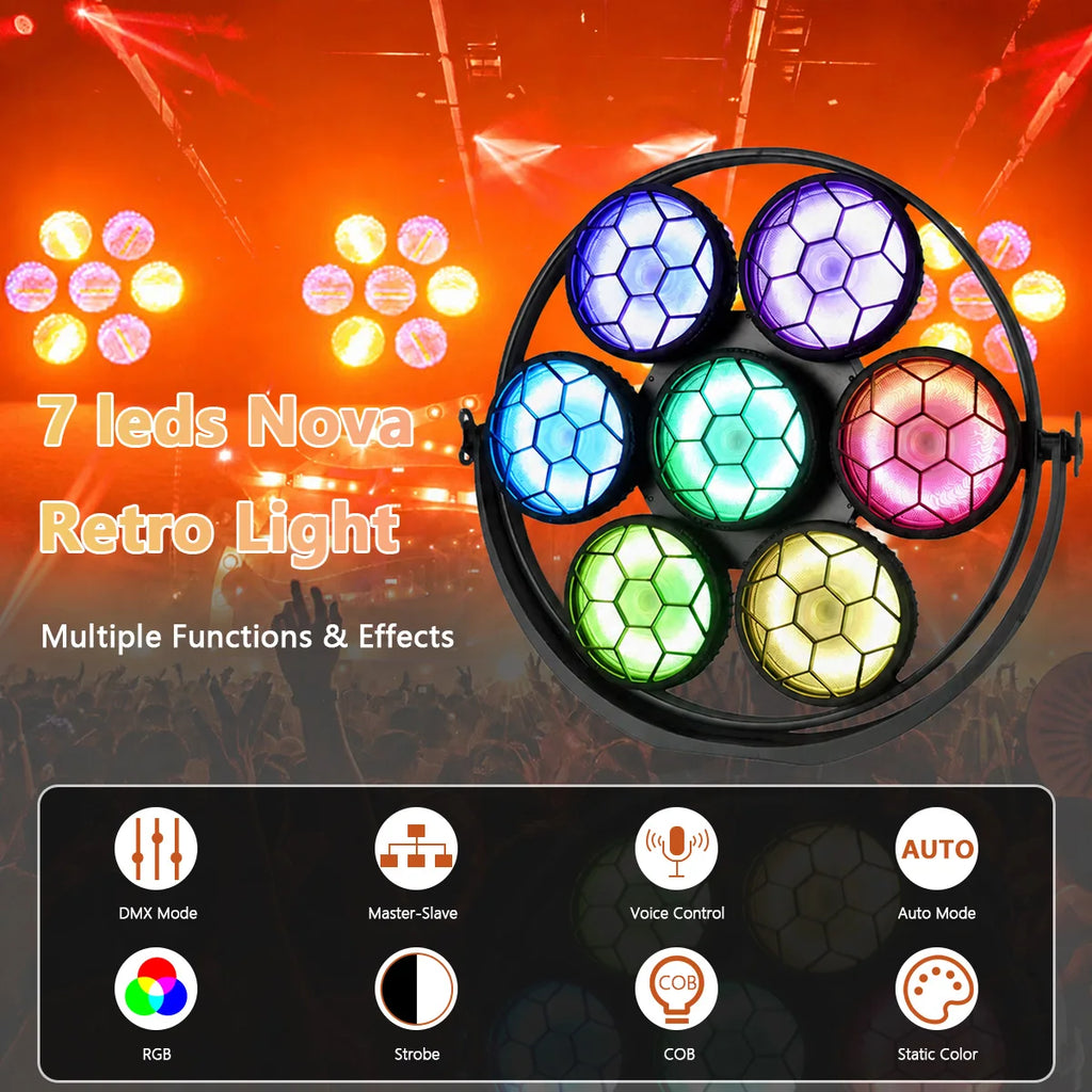 250W COB LED Linear Retro Vintage Stage Light 5050 RGB Fantasy DMX512 for Wedding Concert Theater Club DJ Live Show Party