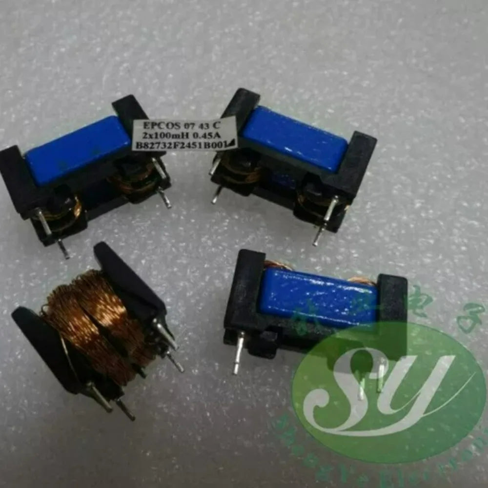 1PCS EPCOS B82732F2451B001 Brand New 2x100mH 0.45A Differential Mode Inductor Common Mode Filter Power Line Chokes