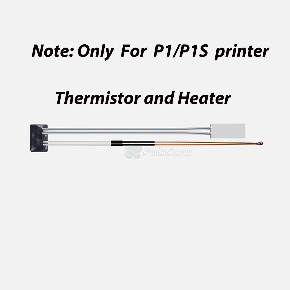 V4.0 Hotend For Bambu Lab Hotend With Nozzle For Bambu Hot end Complete For Bambulab X1 Carbon P1P Thermistor  X1C Accessories