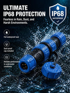 SP13 Waterproof Aviation Connector IP68 Cable to Cable In-line Plug Socket 2 3 4 5 6 7 9 Pin Circular Connector Adapter Kit