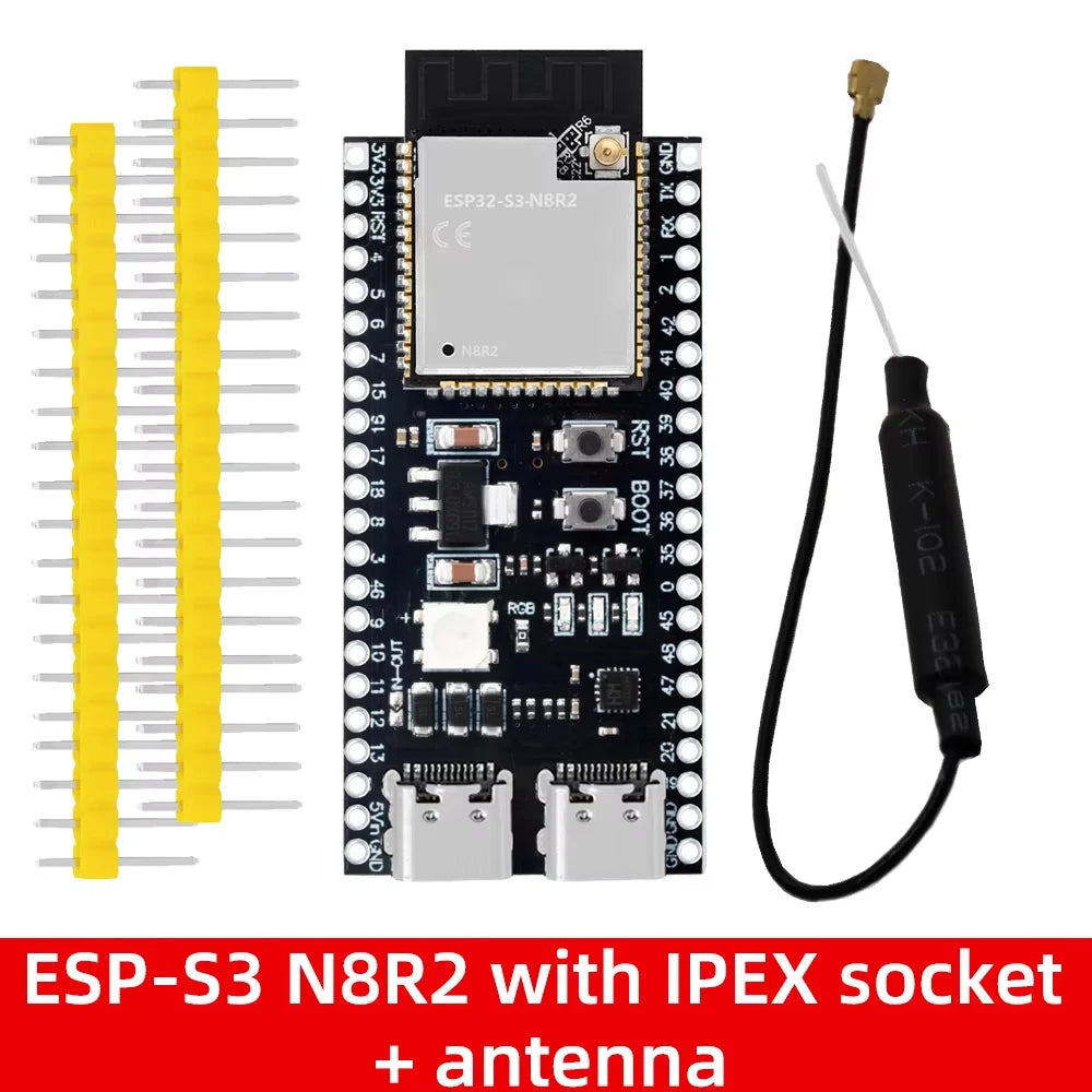 ESP32-S3 WiFi Bluetooth BLE 5.0 Mesh Module ESP32-S3-Dev-Kit-C-1 Development Board Compatible with for Arduino