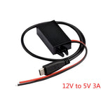 12V to 5V 3A15W DC DC Step Down Buck Converter Power Supply Module Type-C Adapter Male Female Micro USB Mini USB for Car ROHS CE