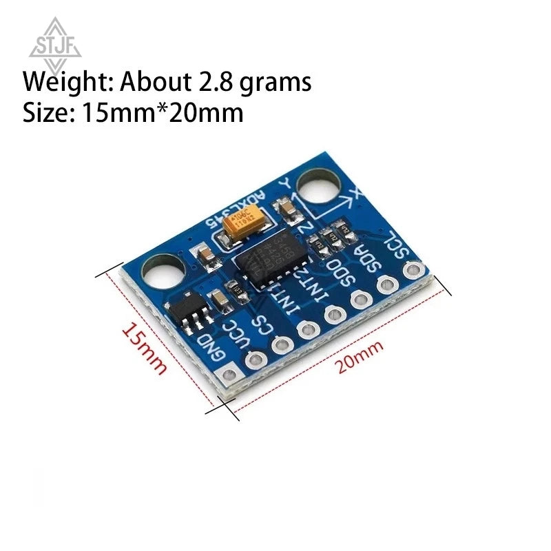 GY-291 ADXL345 digital three-axis acceleration of gravity tilt module IIC/SPI transmission In stock