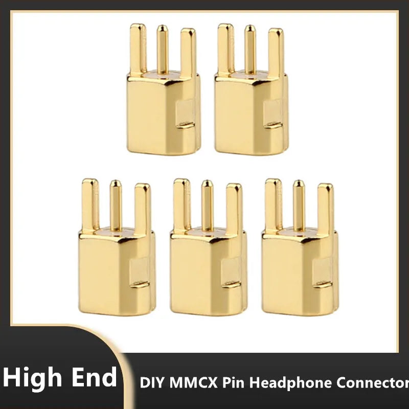 DIY MMCX Connector Shure Beryllium Copper Earphone Pin MMCX Female Plug Audio Jack Adapter For SE535 SE425 SE315 SE215 Headphone