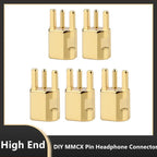 DIY MMCX Connector Shure Beryllium Copper Earphone Pin MMCX Female Plug Audio Jack Adapter For SE535 SE425 SE315 SE215 Headphone