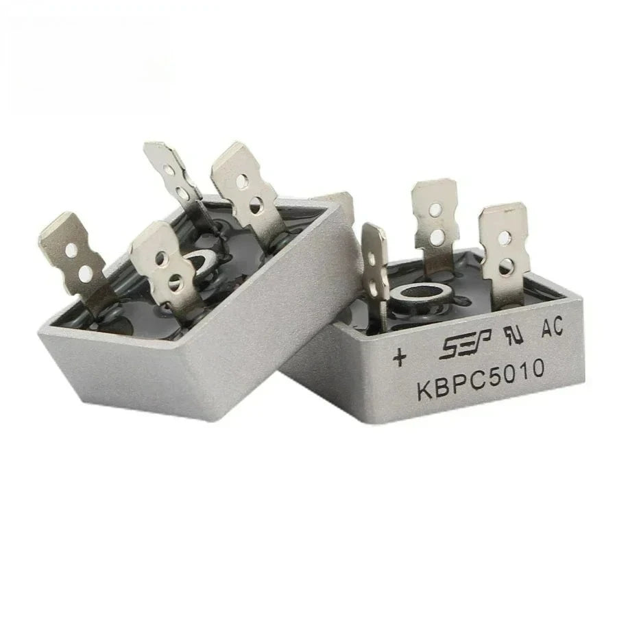 BoardCore Rectifier 5PCS KBPC5010 KBPC 5010 50A 1000V Diode Bridge Rectifiers Diodes 50A 1000V Power Rectifier Diode Electronic