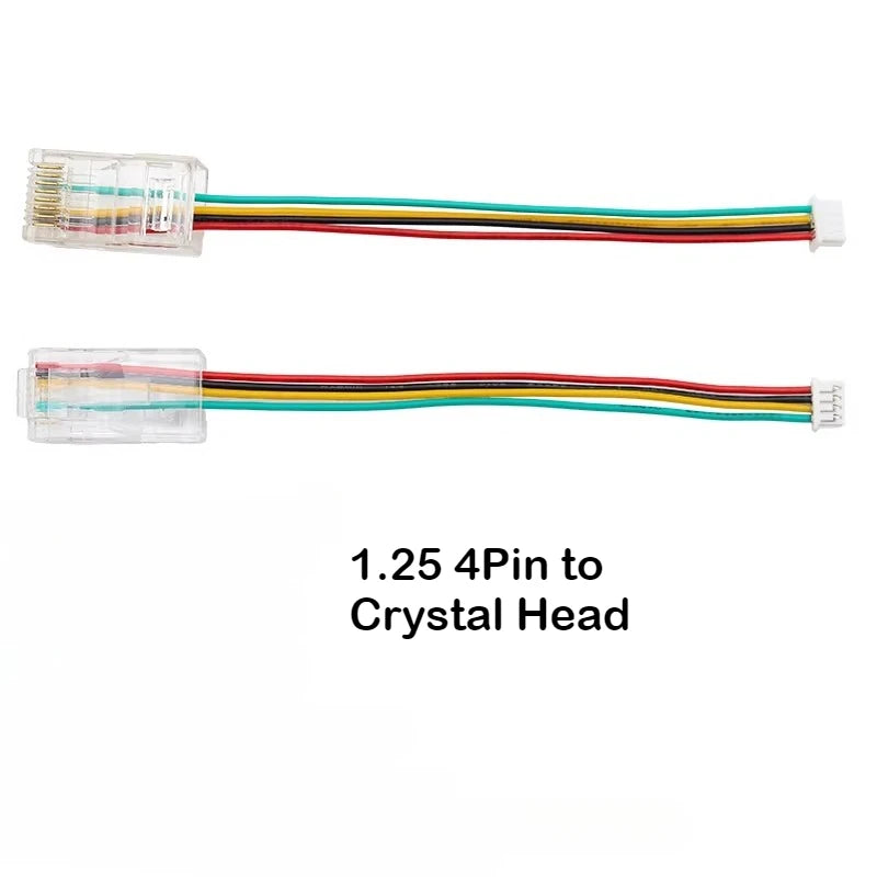 10pcs GH1.25/1.25 4Pin 8Pin to Crystal Head RJ45 Camera Network Ethernet LAN Port Connector Gigabit Switching Module Cable