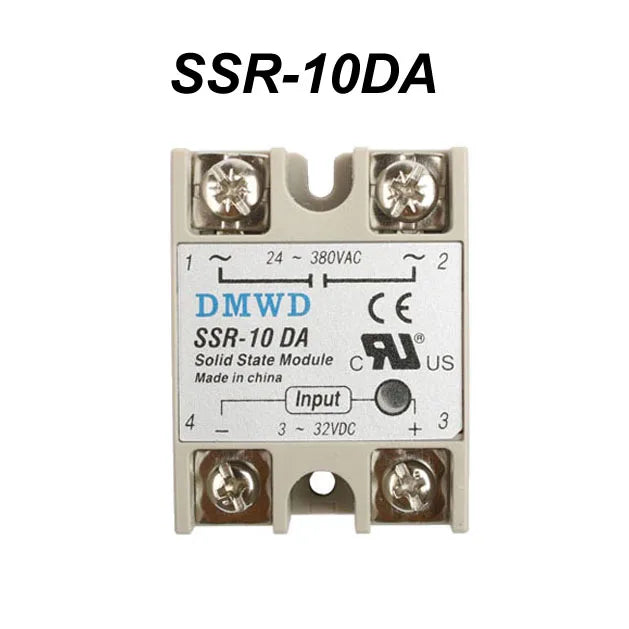 Industrial Solid State Relay SSR DA with Protective Flag SSR-40DA DC control AC Heat sink SSR-10DA SSR-15DA SSR-25DA