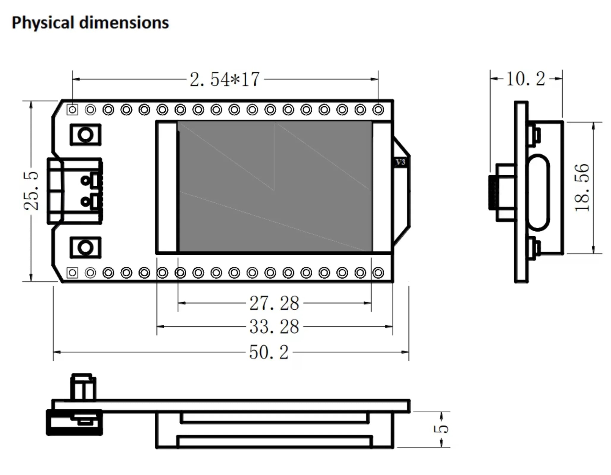 DIYmall WiFi Kit 32 (V3) ESP32 Development Board with 0.96" OLED Screen, CP2102 for Arduino IoT Smart Home