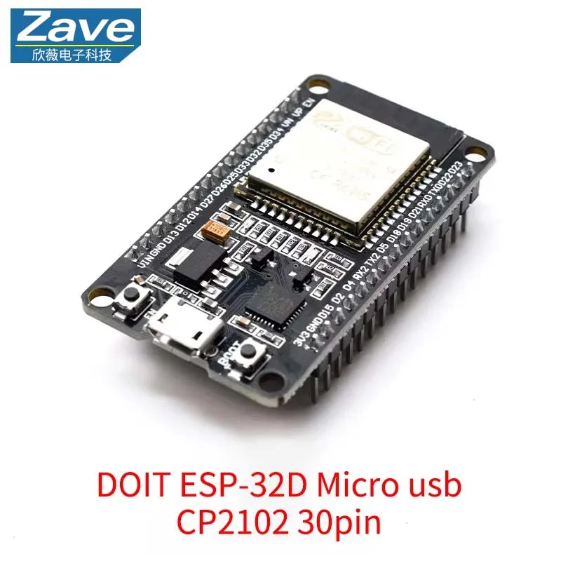 ESP32 Development Board WiFi Bluetooth Module 32D 32U CH340 CP2102 Type-C Micro USB 30Pin 38Pin for Arduino