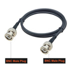 BEVOTOP RG58 BNC Cable Waterproof BNC Female Nut Bulkhead to BNC Male Plug RG58 Pigtail Jumper 50 Ohm RF Coaxial Extension Cable