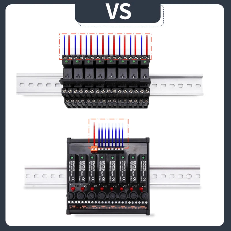 ENMG PLC Interface Module RT- PMN - Solid State Relay (SSR) Module for DC-Controlled AC Loads, DC Power Operated Flame Retardant