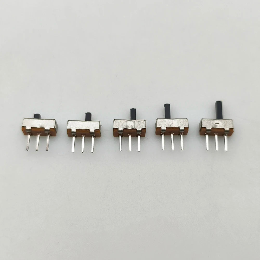 20Pcs SK12D07VG/SS12D00/SS12F15 Toggle Switch 3 Pin 1P2T PCB Slide Switch DIP ON-OFF Handle High:2mm/3mm/4mm/5mm/6mm