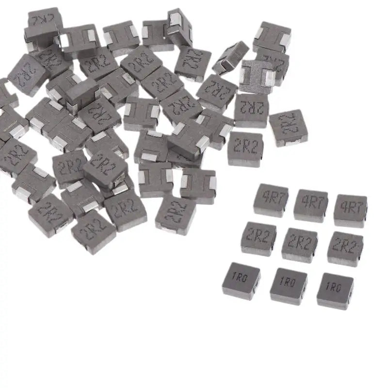 50Pcs 1uH 2.2uH 4.7uH Integrated Mold SMD Inductor High Current Inductors For PCB Circuit Electronic Power Supply Repair
