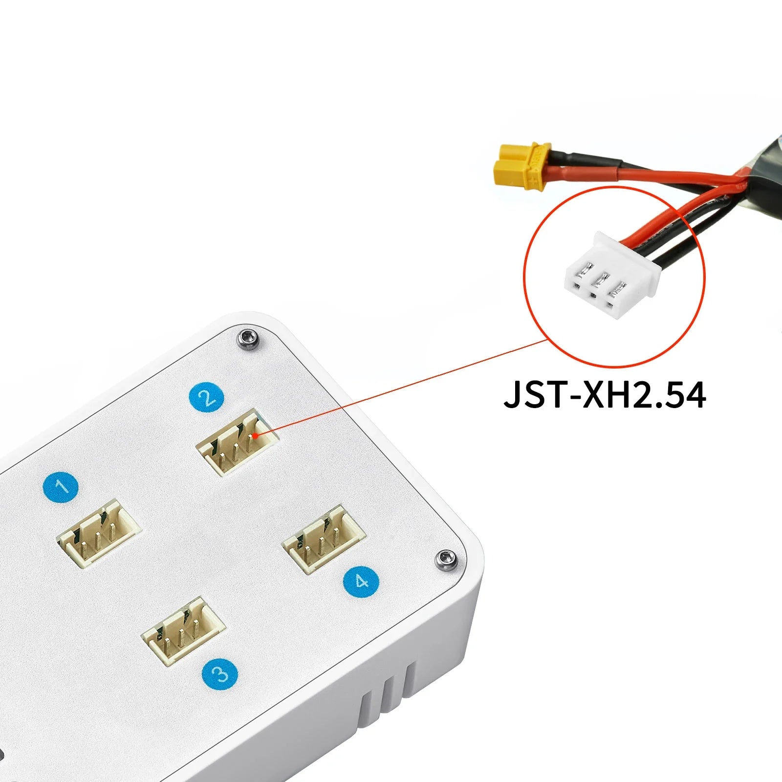 VIFLY ToothStor 4 Port 2S Balance Charger With Storage Mode LCD Display LiHV/LiPo Battery For RC FPV Freestyle Racing Drone