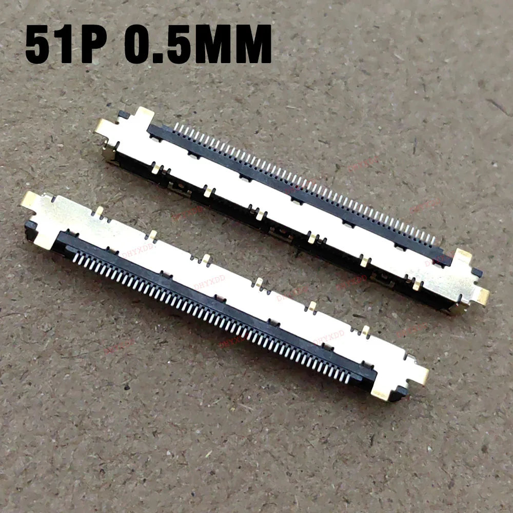2-10pcs LVDS Cable Socket Connector 4K LCD TV Screen Cable Interface 0.5 Spacing 41Pin 51Pin VBO FPC I-PEX Connector