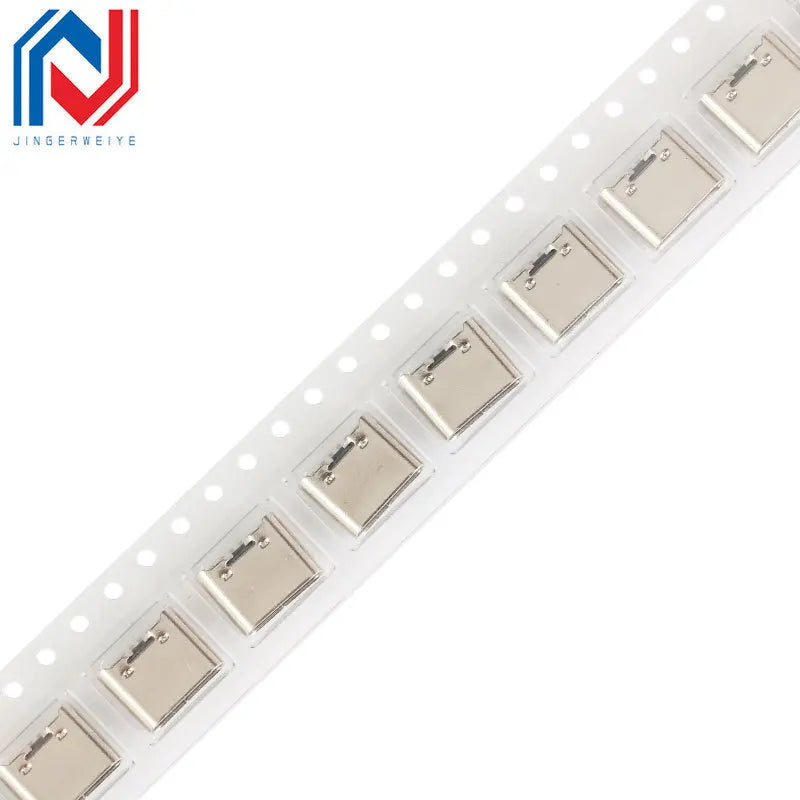 20/10/5pcs 6 Pin SMT Socket Connector Micro USB Type C 3.1 Female Placement SMD DIP For PCB Design DIY High Current Charging