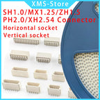Tape packaging JST SH1.0/MX1.25/ZH1.5/PH2.0/XH2.54 Connector 2 3 4 5 6 7 8Pin SMT SMD Vertical /Horizontal Type Socket Housing