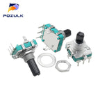 1PC EC16 Rotary Encoder 24 Position Pulse Digital Rotary 3Pin Amplifier Volume Switch Induction Cooker Switch 15/20MM Half Shaft