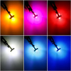 10PCS T10 W5W 3030 6smd Super Bright LED Car Parking Lights WY5W Auto Wedge Turn Side Bulbs Canbus No Error White Red Yellow