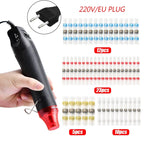 300W Air Dryer Hot Air Gun EU AU US Hair Dryer for Soldering Thermal Blower Shrink Wrapping Tools with 300PCS Wire Connectors