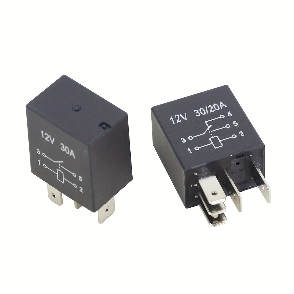 Automobile High Beam Lamp and Low Beam Lamp 12V/30A Air Conditioning Safety Box Pump Refitted Car Relay