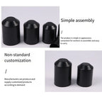 10pcs Warm Shrink End Cap Heat Shrink Cap Black Cable Sealing Cap For Protection Cable End Electrical Equipment