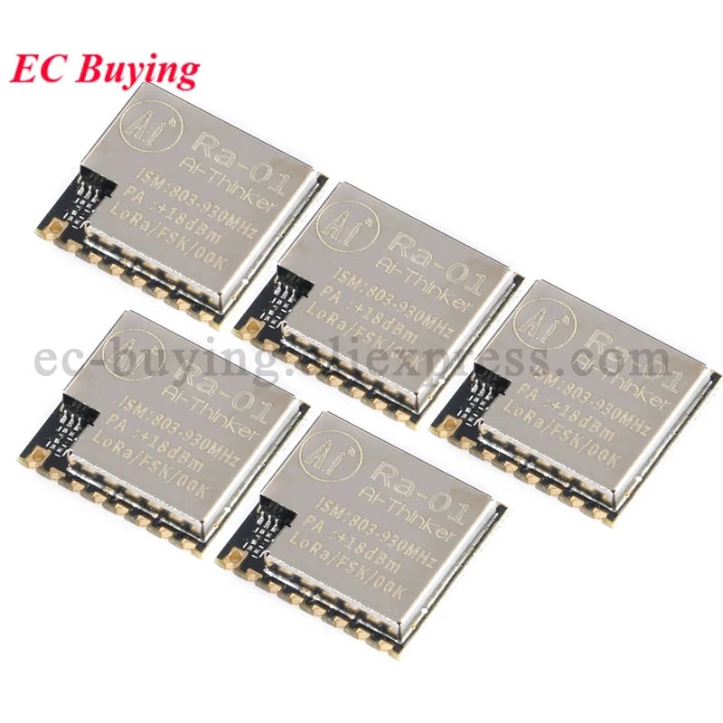 10Pcs/1pc SX1276 Ra-01H LoRa Wireless Spread Spectrum RF Module Communication 868MHz 3.3V Serial SPI Interface Ra-01 Adapter