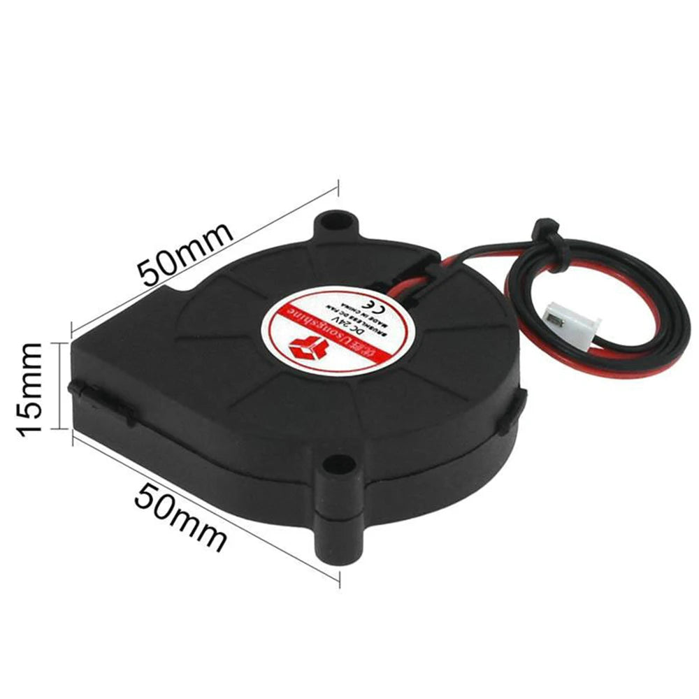 1 Pcs 4020/5015 Blower Turbo Cooling Fan Brushless DC 5V&12V&24V 3D Printer With 2Pin Dupont Wire Cooler 30cm Wire for J-head