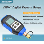 VMV-1 Precision Digital Vacuum Gauge Handheld Portable Vacuum Pressure Gauge Digital Display Electronic Vacuum Manometer