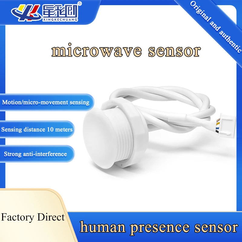 XKC-LD500B 5.8GHz Microwave Radar Motion Sensor 10m Distance Human Existence Body Presence Switch