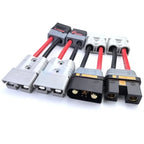 1PCS QS10P QS10 To Anderson 50A120A Patch Cord High Power Plug 6AWG 15CM 20CM 50CM