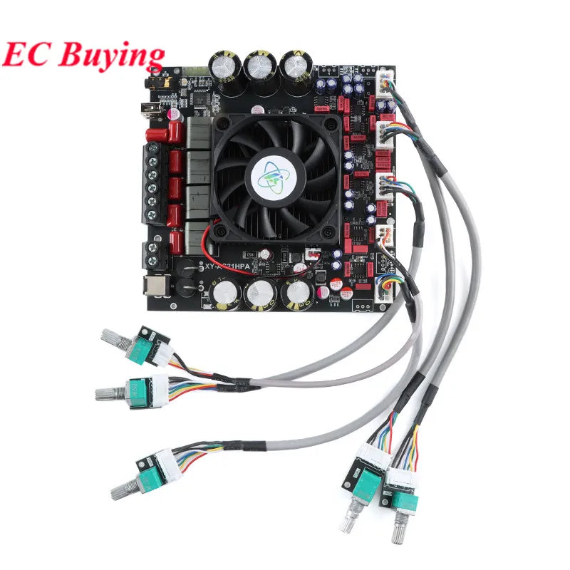 AS21HPA High-Power Bluetooth-BT 5.2 Digital Amplifier Board 2.1 Channel Class D Subwoofer 300W*2+600W TPA3255 Speaker Module