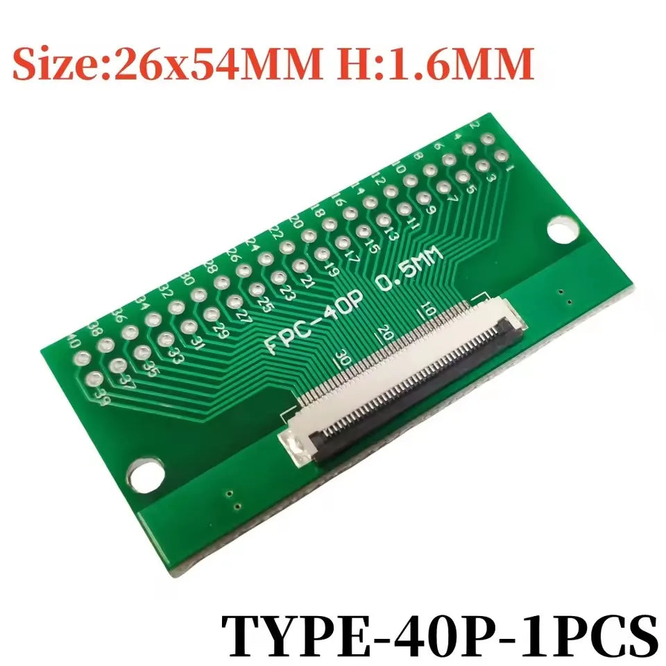 FPC FFC Flexible Cable Adapter Board 0.5mm Pitch Connector SMT to 2.54mm 4P/6P/8P/10P/12P/14P/15P/16P/18P/20P/22P/24P/26P/30P