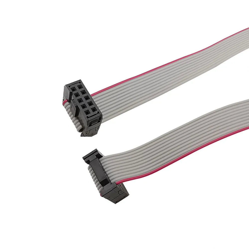 1/2Pcs 2.54mm Pitch FC 6/8/10/12/14/16/18/20/24/26/30/34/40/50 Pin Gray Flat Ribbon Data Cable Connector for DC3 IDC Box Header