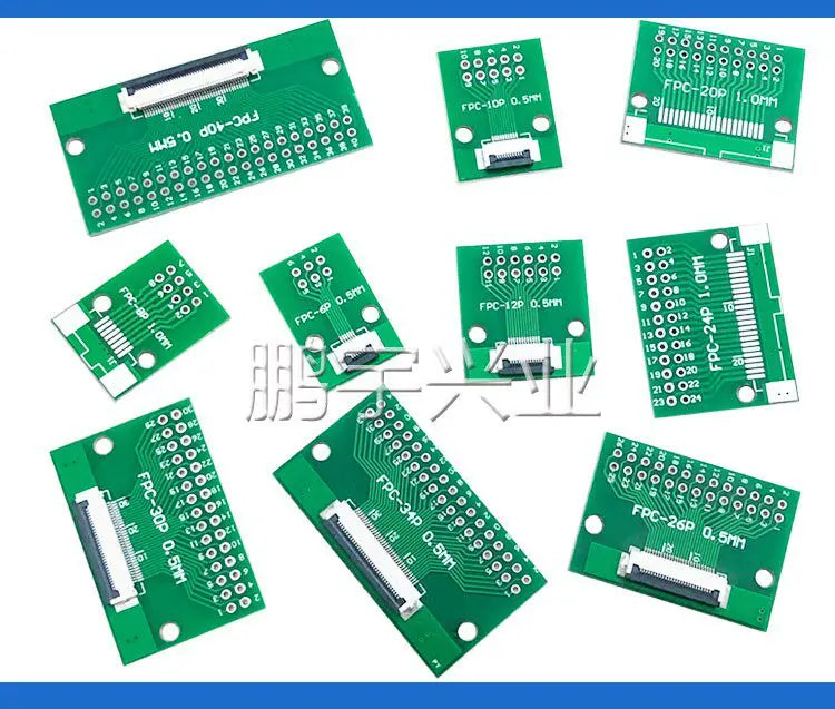 2pcs FPC FFC 0.5MM Pitch Conversion Board DIY PCB Board 4P~80P 6 8 10 20 24 26 30 34 40 50 60 P Connector For Cable Transfer
