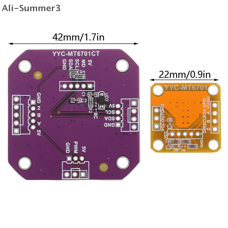 Magnetic Encoder MT6701 Magnetic Induction Angle Measurement Sensor Module 14bit High Precision Can Perfectly Replace AS5600