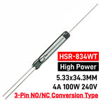 High Power SPDT Reed Switch 3 Pin 120V 127V 220V 230V 250V 400V 500V Voltage Normally Open/Closed NO/NC Magnetic Contact Sensor
